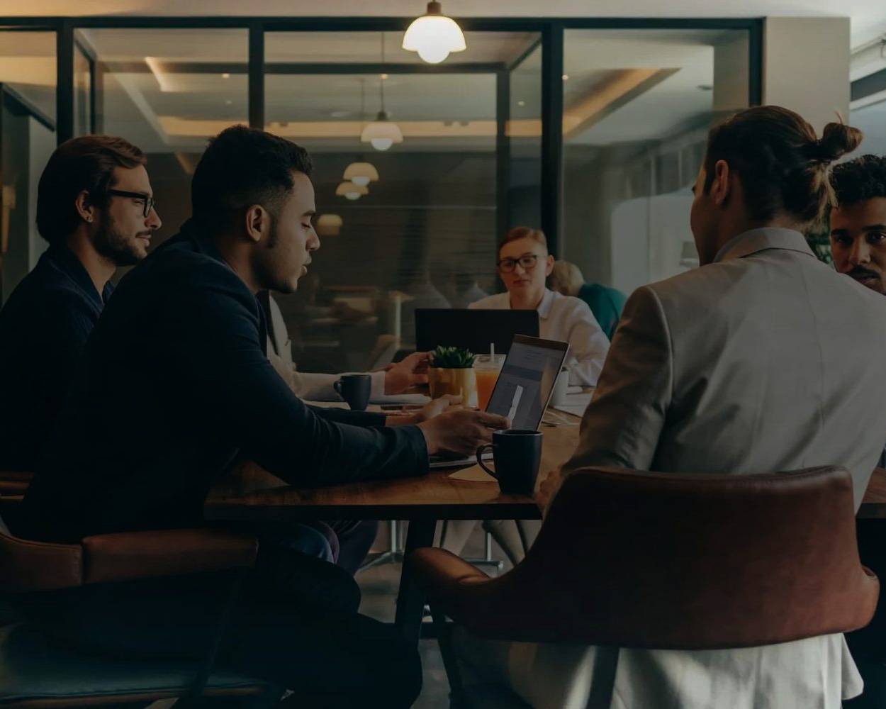 A team meeting in a modern office, getting started with automation, Dragonfly Tech