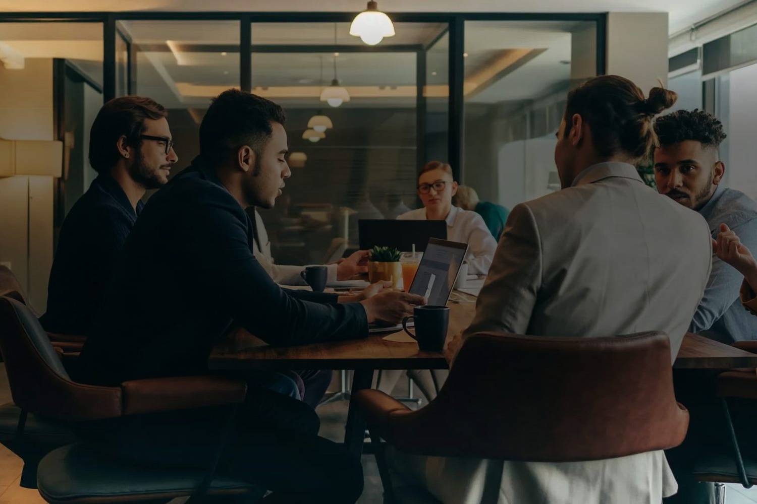 A team meeting in a modern office, getting started with automation, Dragonfly Tech